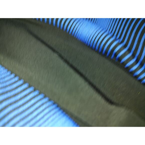 Scapa Lauren Perre Woman's NEW Blue Texture Strip Size M Shift Dress Long Sleeve - Picture 6 of 12